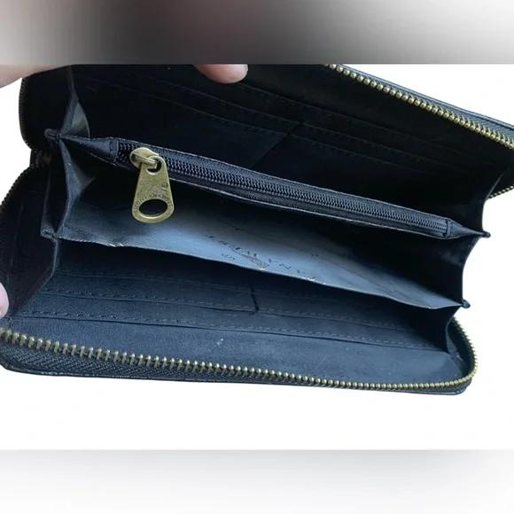 MONTANA WEST Southwestern Floral Turquoise Brown Black 3D Floral Flowers Wallet - Picture 15 of 16